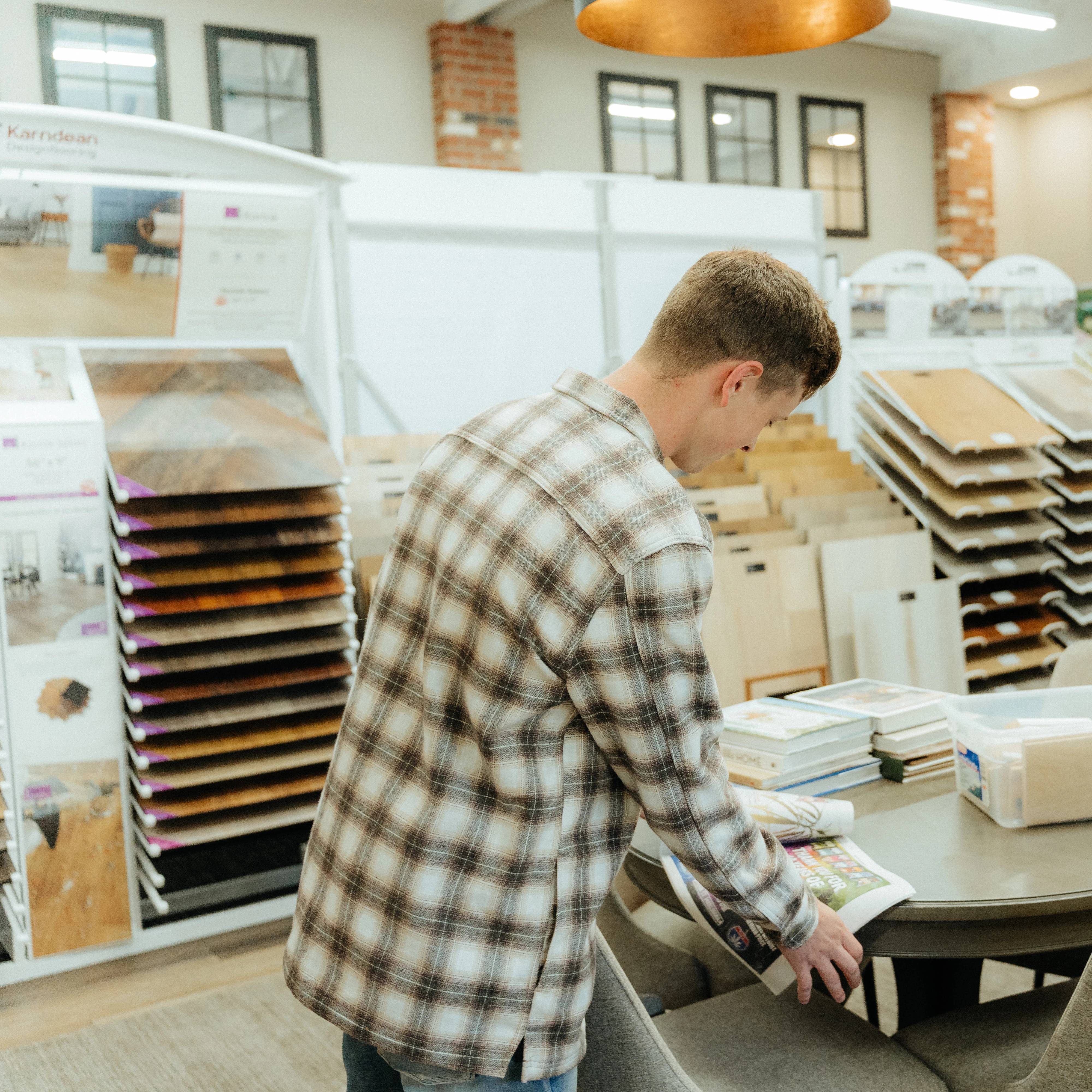 Bradley looking at our Columbian Article